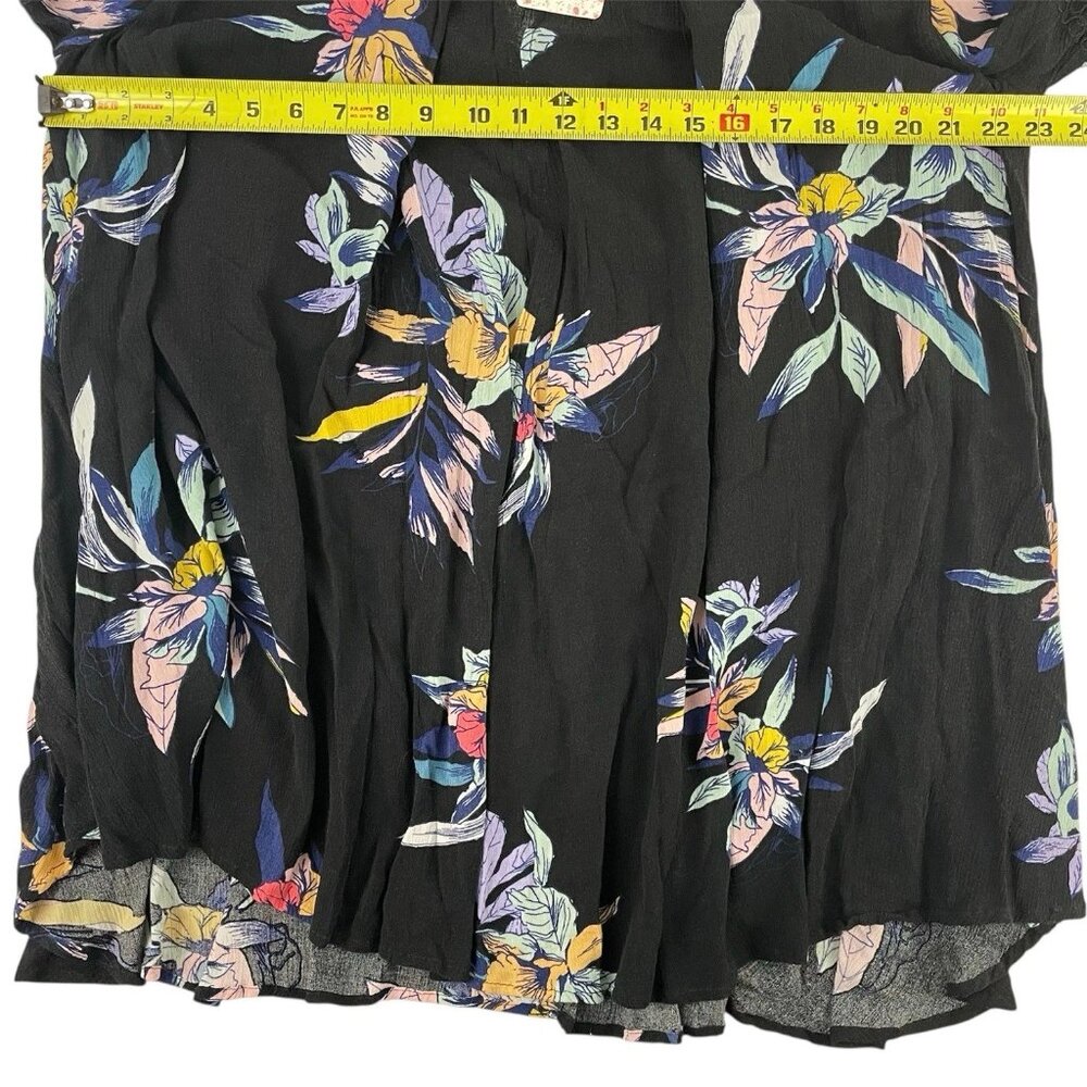 Free People Tree Swing Tunic Womens Size L Night Combo Black Floral Fairy NWT - Picture 8 of 9